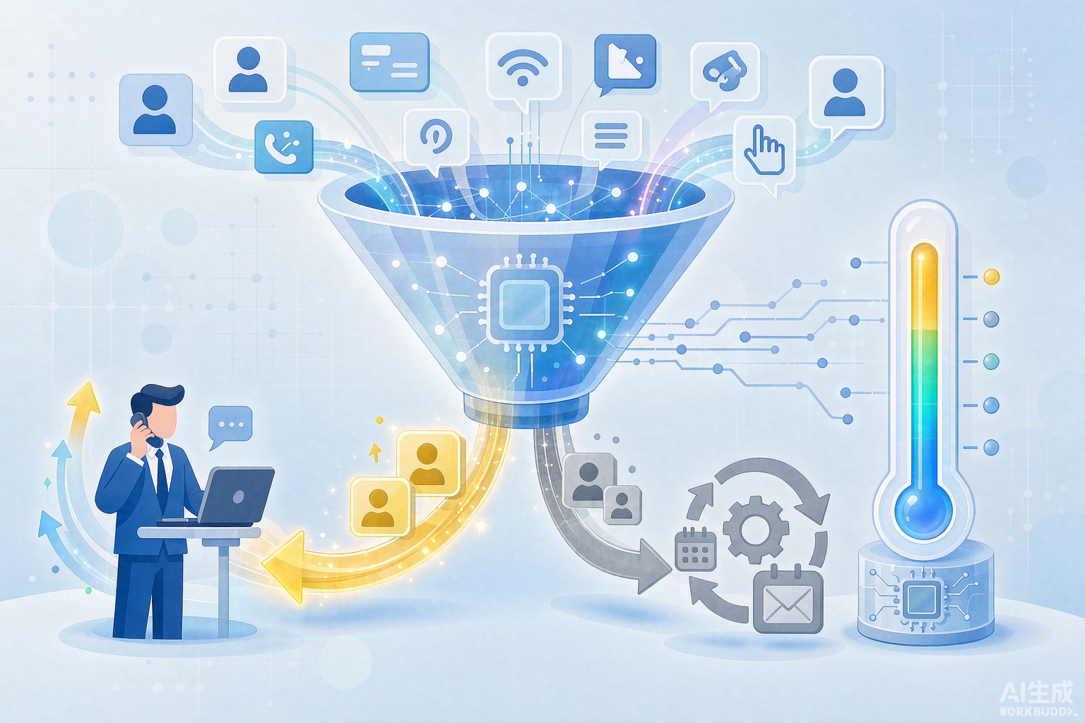 ai customer service scoring high intent leads