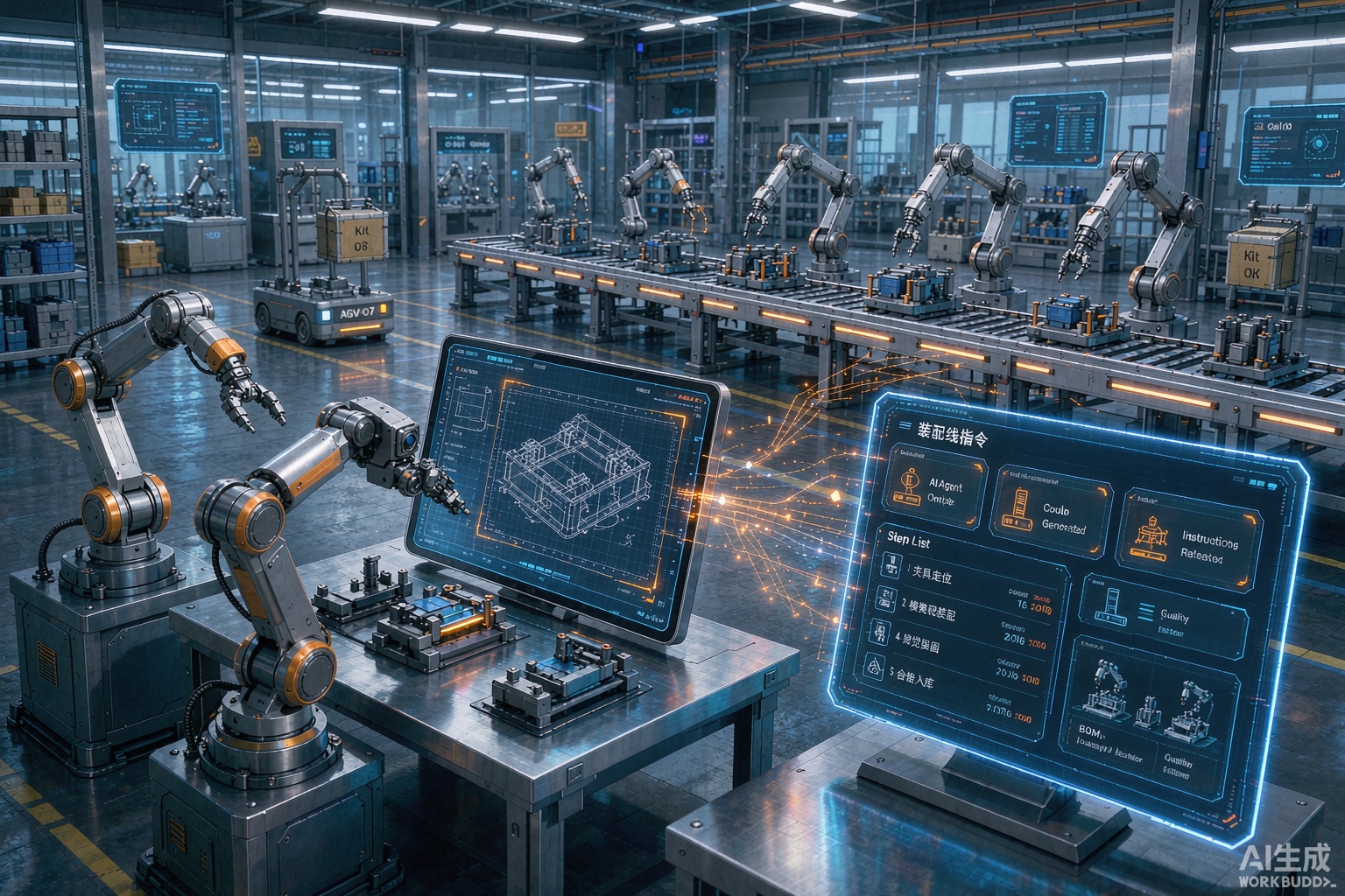 cad to assembly line agent